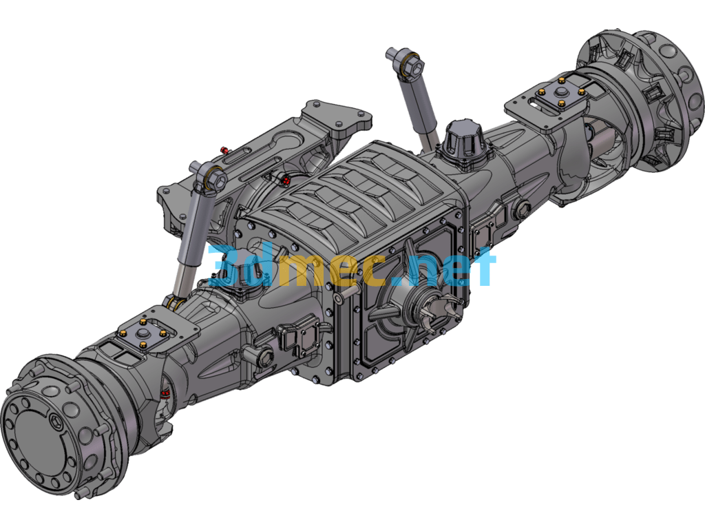 Car Front Axle Model - 3D Model SolidWorks Free Download