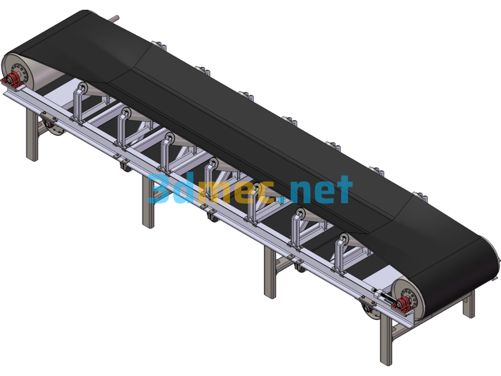 Belt Conveyor - 3D Model SolidWorks Free Download