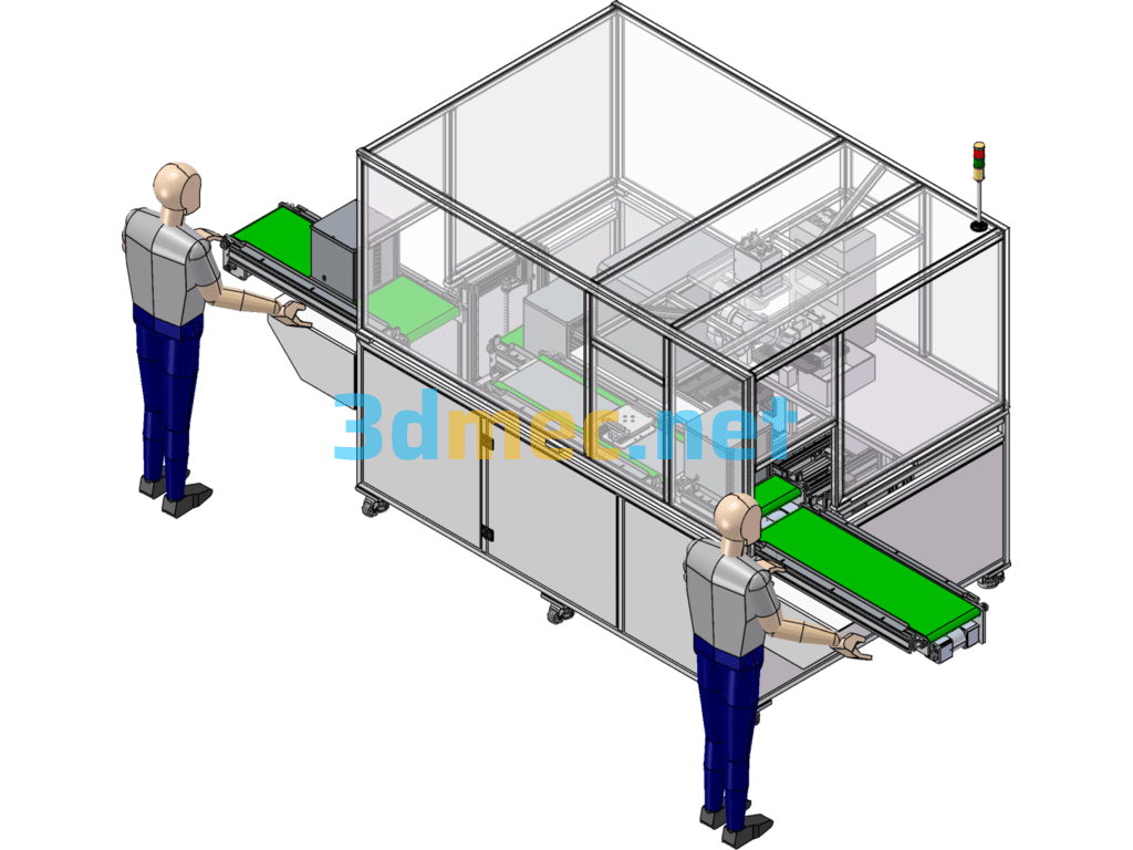 Automatic PCB Cutting Test Loader - 3D Model SolidWorks Free Download