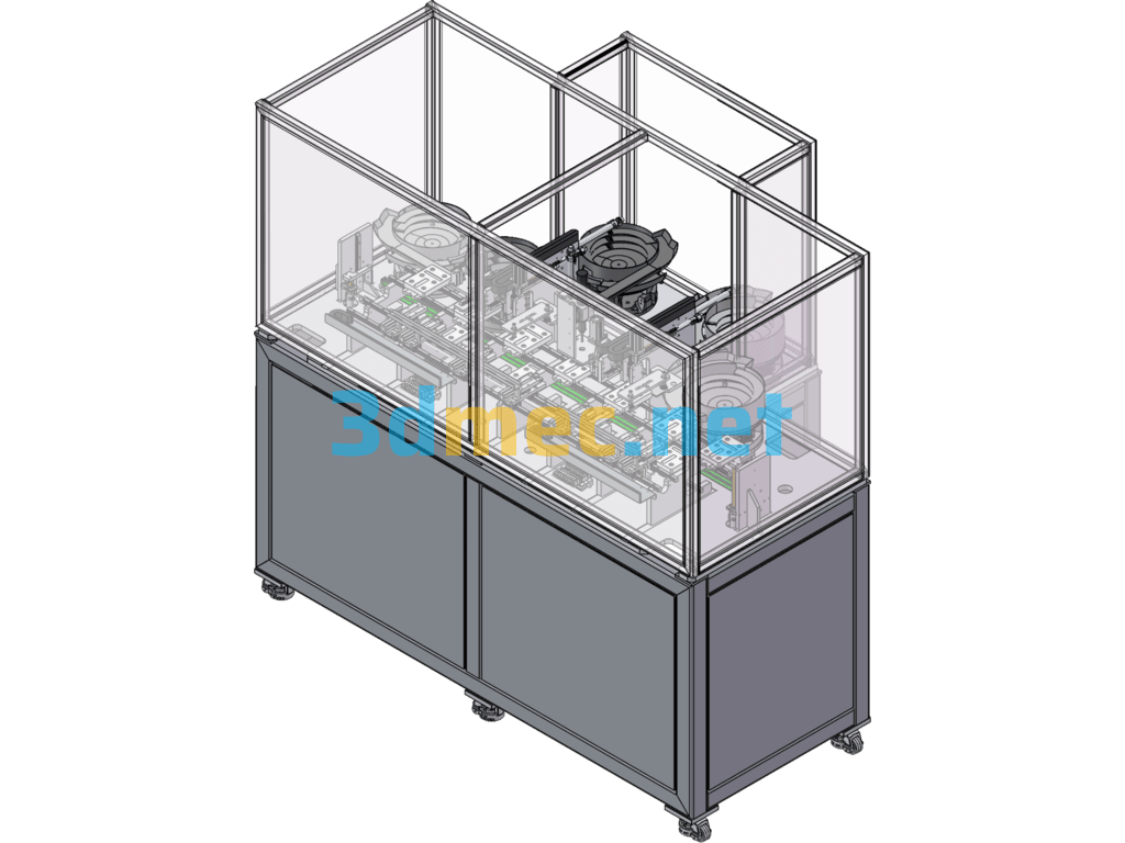 High Speed Linear Conveyor - 3D Model SolidWorks Free Download