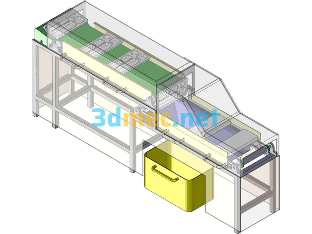 Automatic Dish Washing Machine - 3D Model SolidWorks Free Download