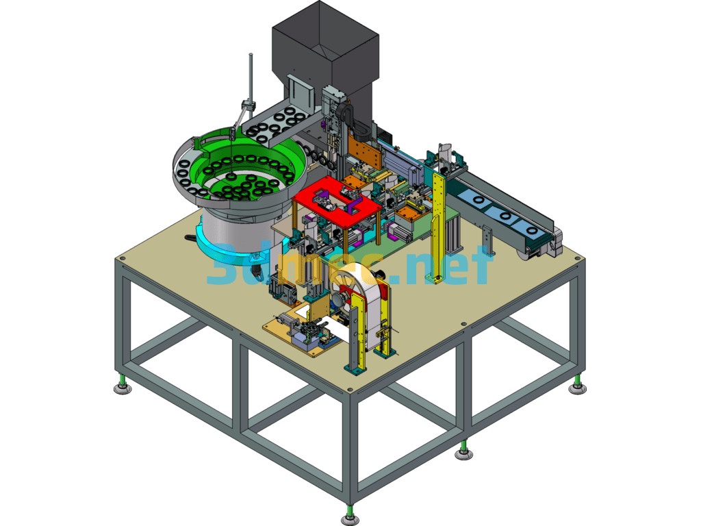 Oil Seal Automatic Packaging Machine - 3D Model SolidWorks Free Download