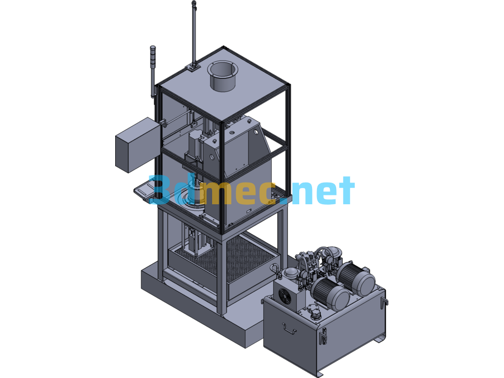 Two-Axis Testing Machine - 3D Model SolidWorks Free Download