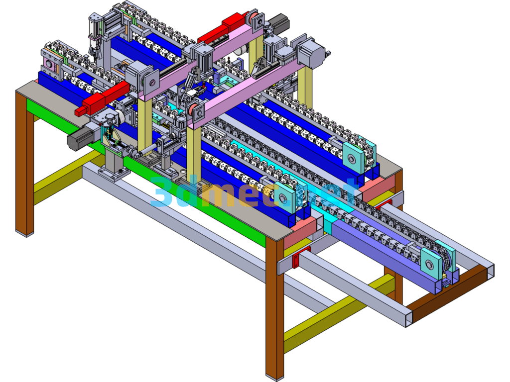 Signal Light Assembly Machine - 3D Model SolidWorks Free Download