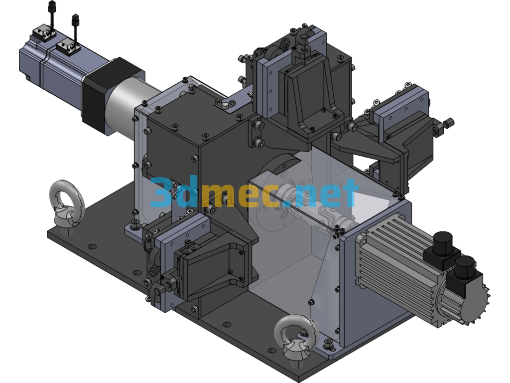 Hall Sensor + Electromagnetic Speed Sensor Testing Machine - 3D Model SolidWorks Free Download