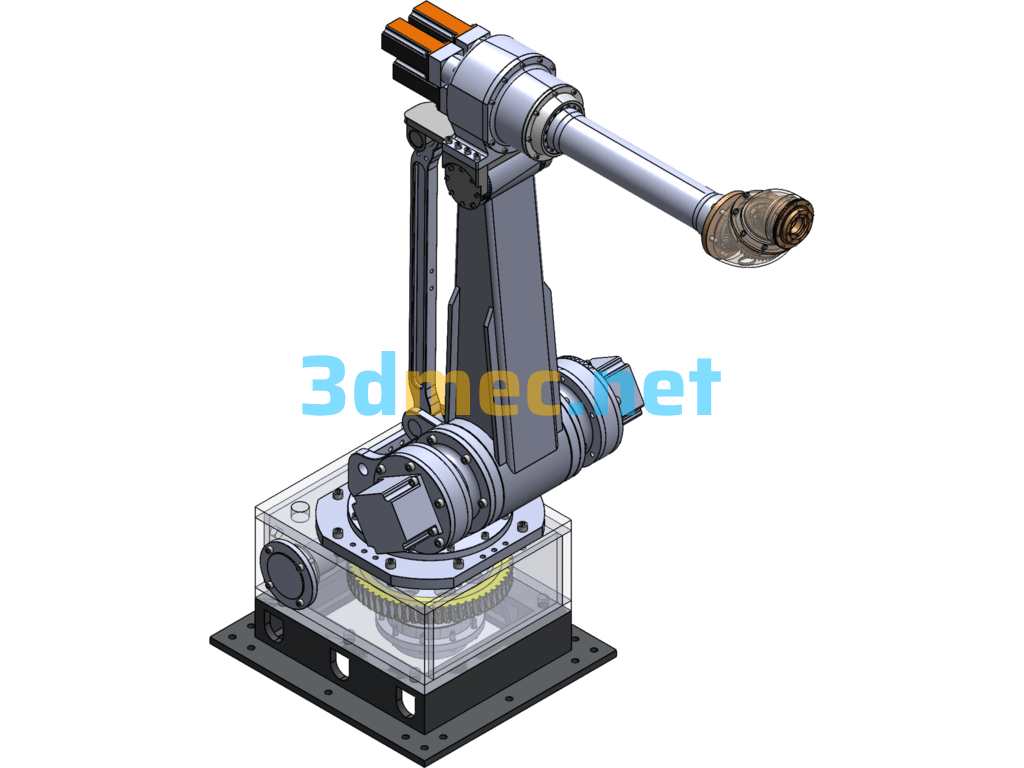 Six-Axis Hollow Robot - 3D Model SolidWorks Free Download