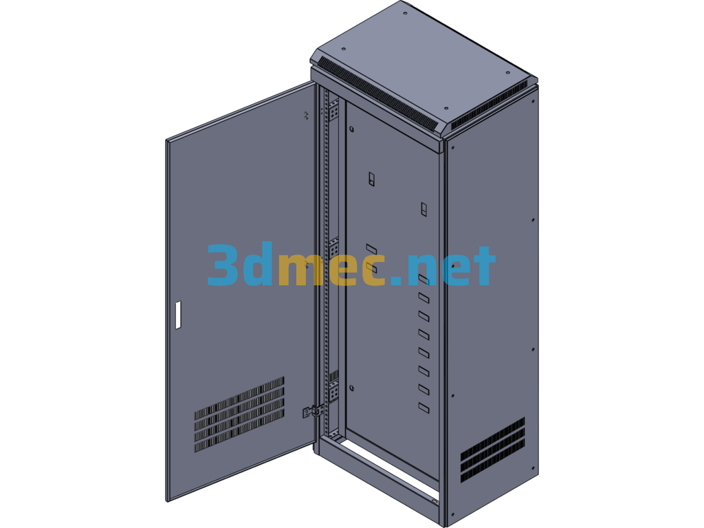 500-700-1500 Power Distribution Cabinet - 3D Model SolidWorks Free Download