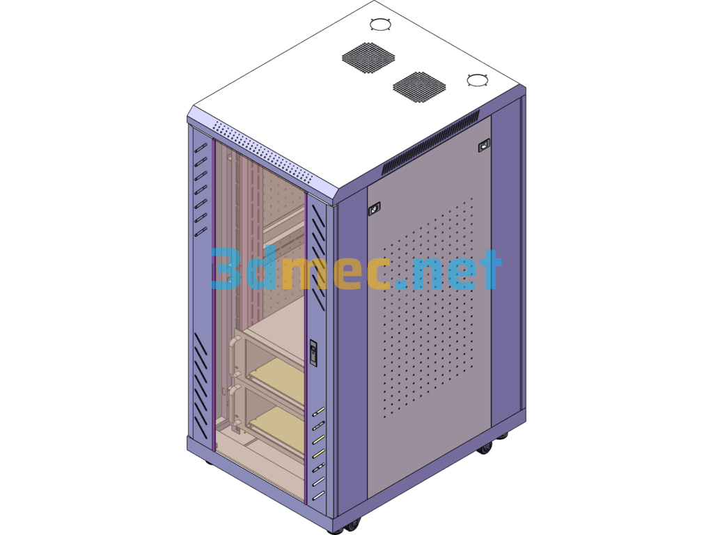 Small Box Power Box Outdoor Box - 3D Model SolidWorks Free Download