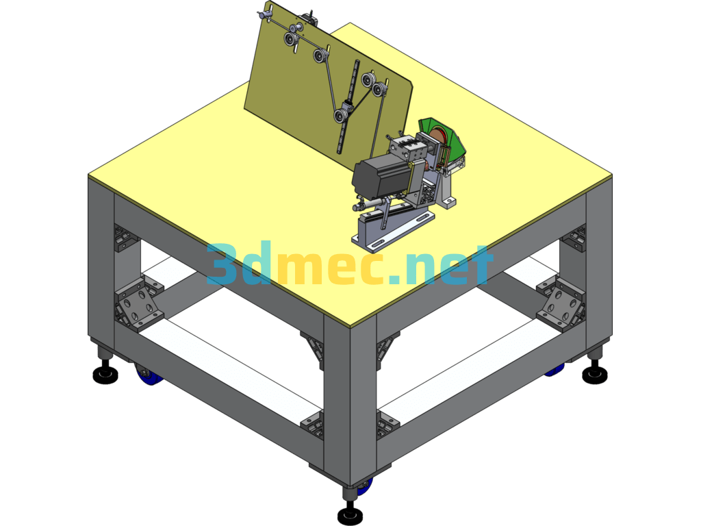 N95 Mask Ear Strap Machine - 3D Model SolidWorks Free Download