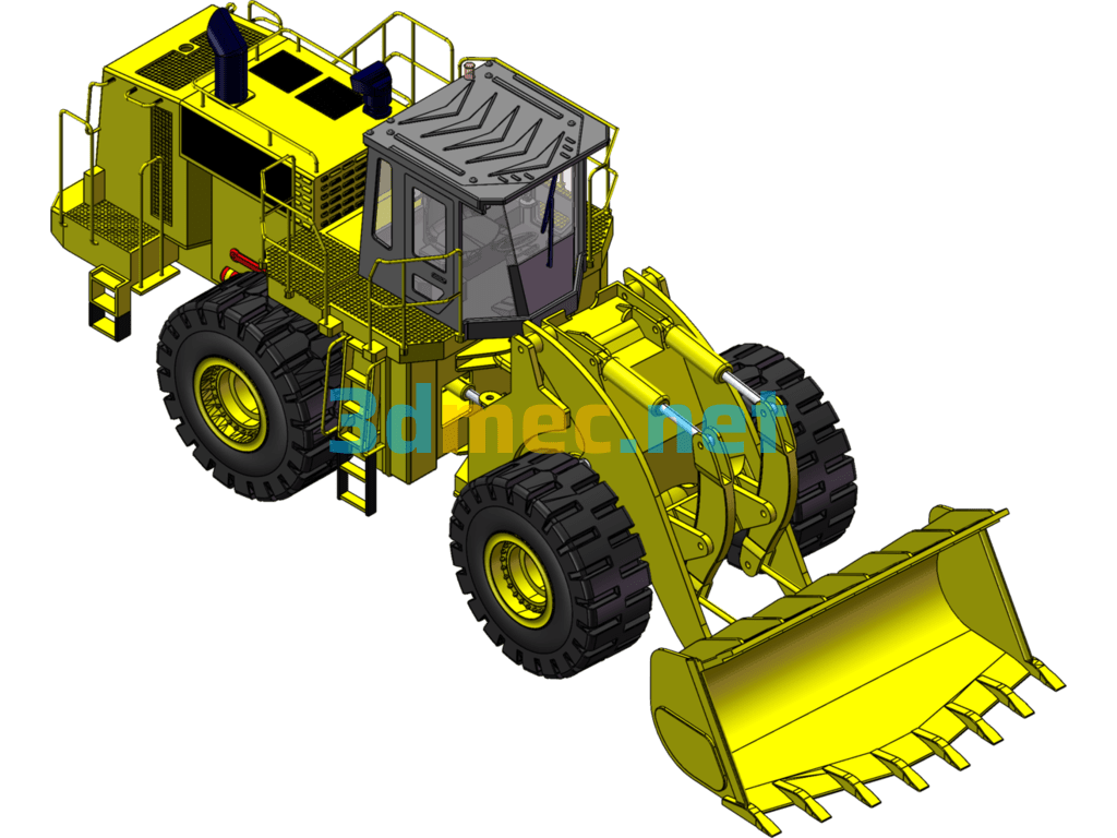 Liugong 899 Loader Forklift Model - 3D Model SolidWorks Free Download