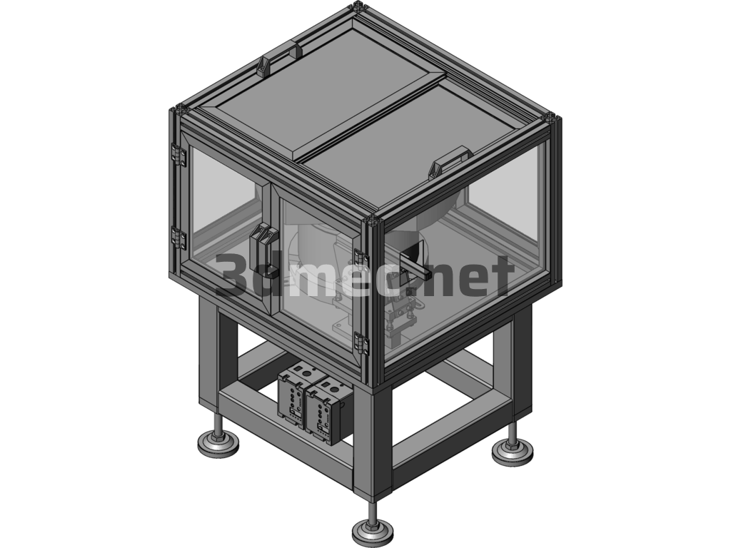 Vibration Plate With Soundproof Cover - 3D Model SolidWorks Free Download