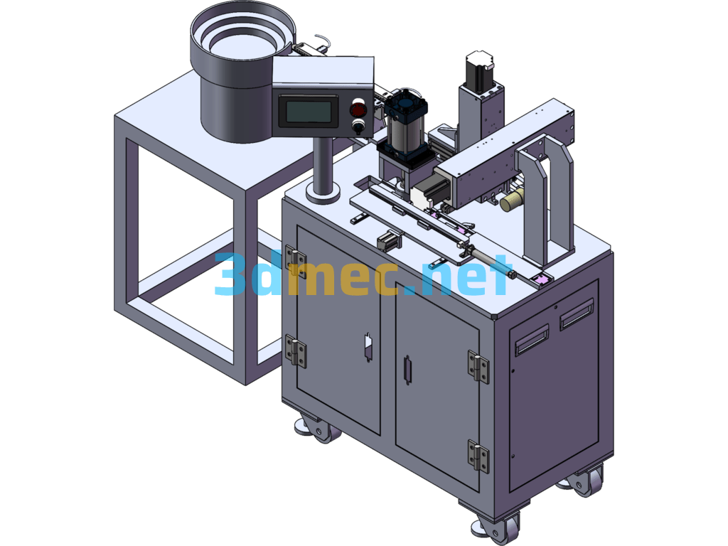 Heat Sink Rivet Assembly Machine - 3D Model SolidWorks Free Download