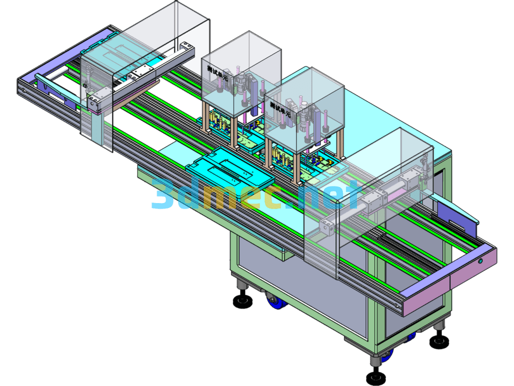 Automatic Power Supply Test, Circuit Board Power-On Test - 3D Model SolidWorks Free Download