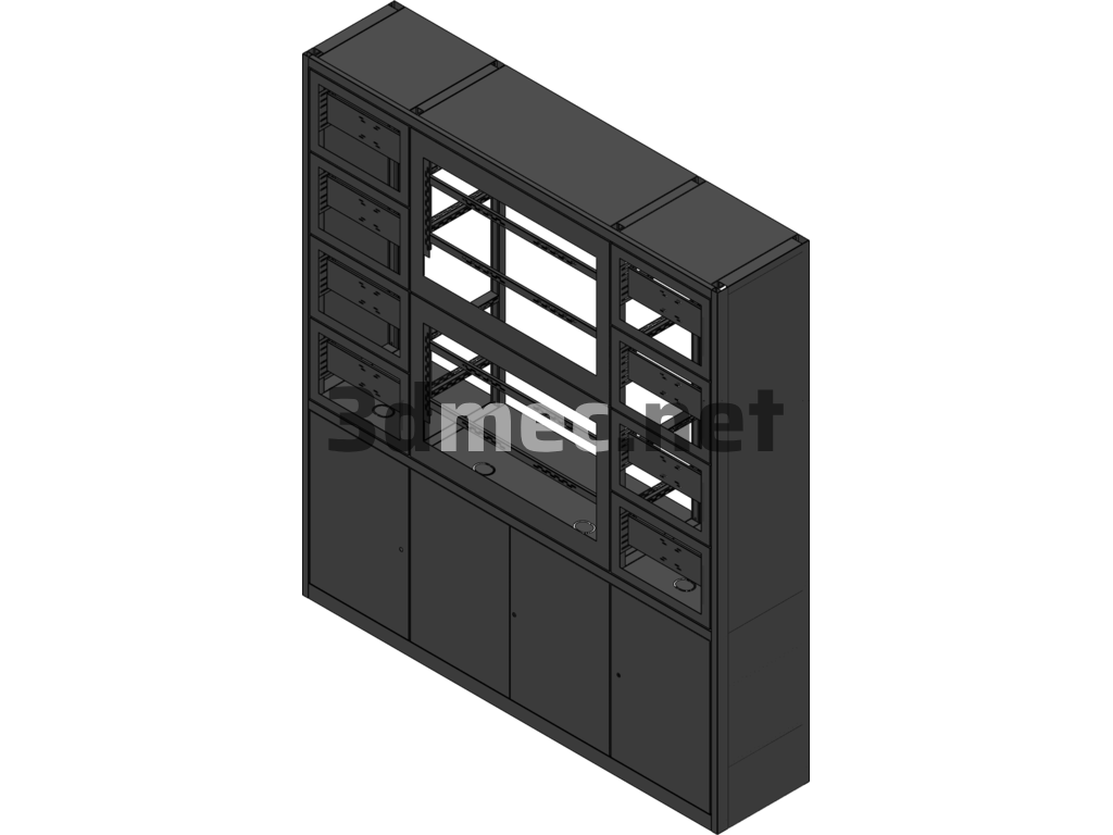 Mask Type Electric Wall - 3D Model SolidWorks Free Download