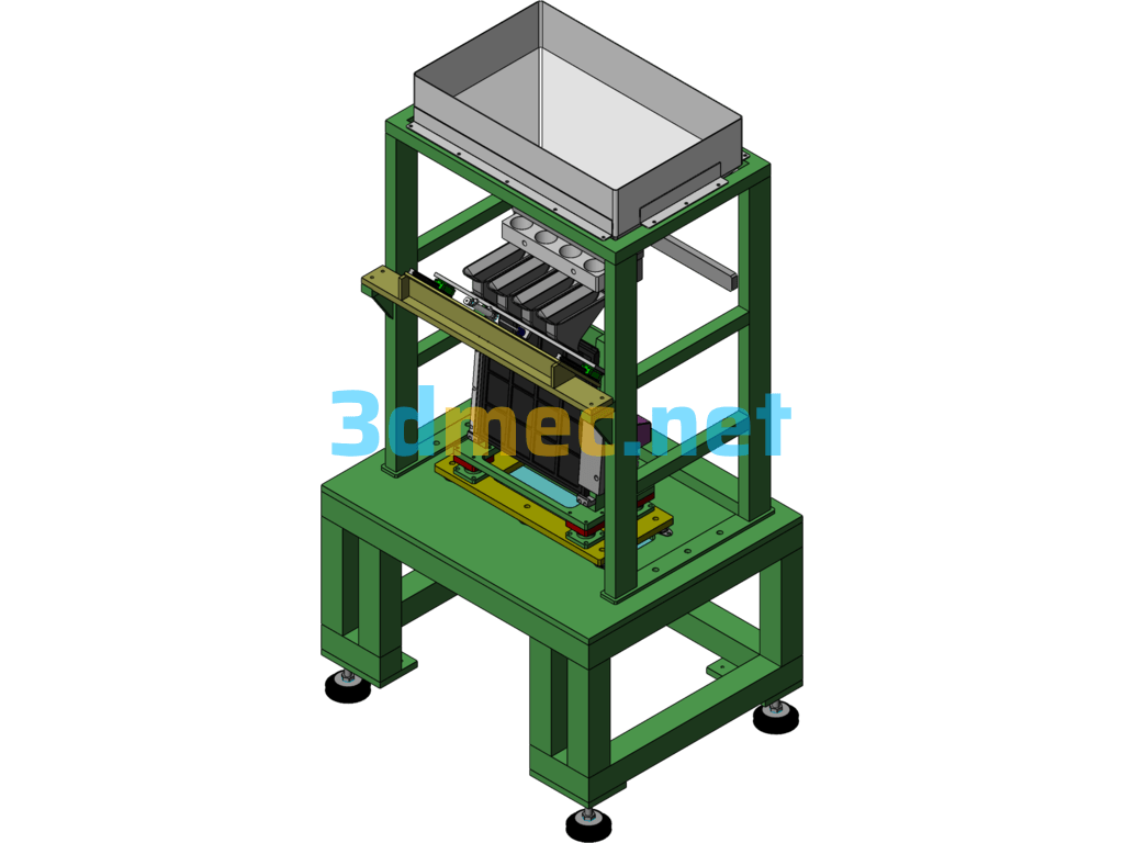 Filter Granular Activated Carbon Filling Machine - 3D Model SolidWorks Free Download