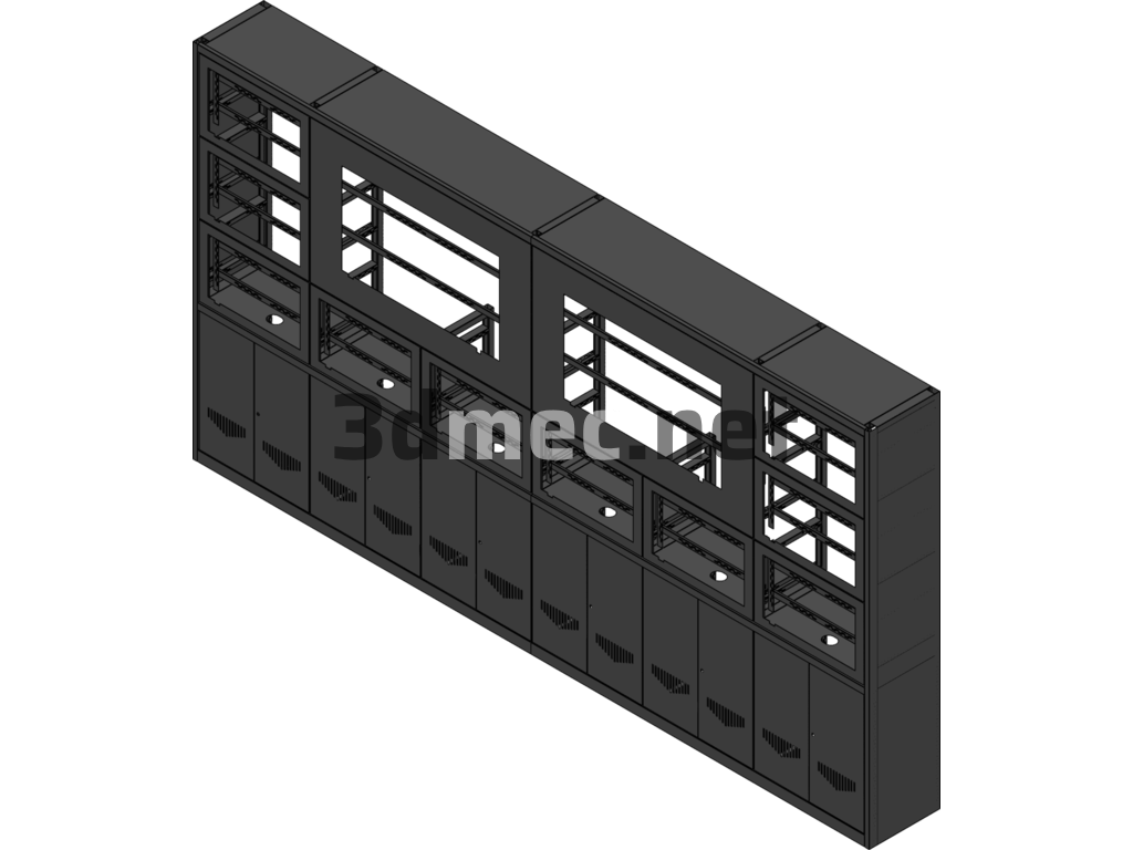 Mask Type Electric Wall - 3D Model SolidWorks Free Download