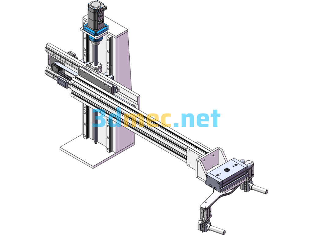 XY 180 Degree Rotating Feeding Robot - 3D Model SolidWorks Free Download