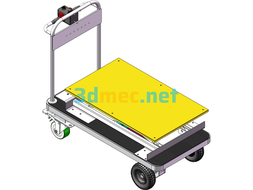 Electric Trolley - 3D Model SolidWorks Free Download