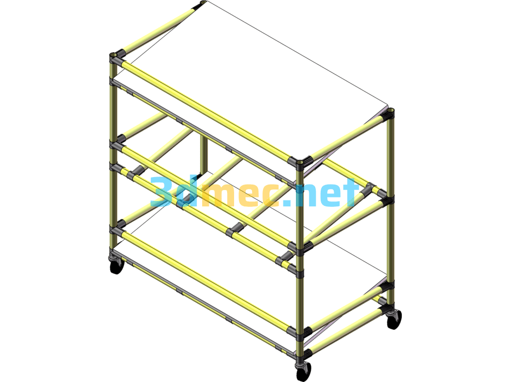 Parts Rack - 3D Model SolidWorks Free Download