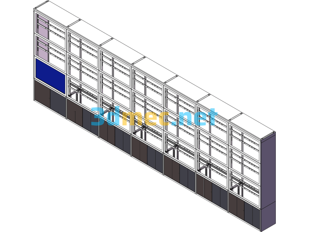 Mask Type TV Bracket - 3D Model SolidWorks Free Download