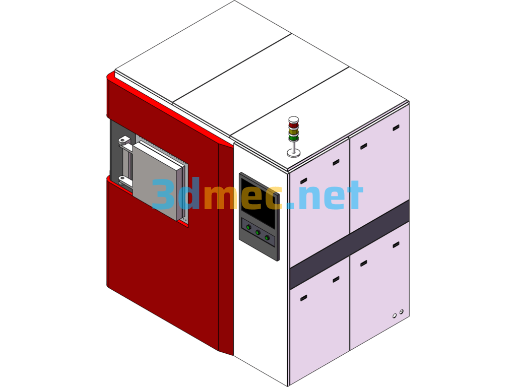 High Temperature Atmosphere Furnace - 3D Model SolidWorks Free Download