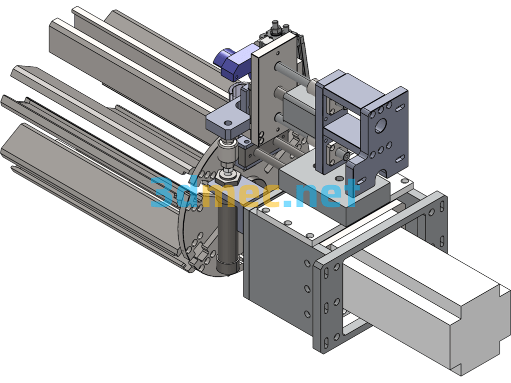 Magnetic Tile Automatic Feeding And Dividing Machine - 3D Model SolidWorks Free Download