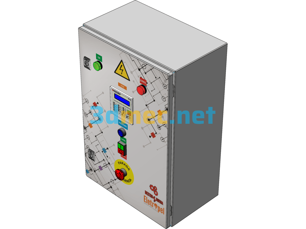 Non-Standard Distribution Cabinet Design Model Diagram - 3D Model SolidWorks Free Download