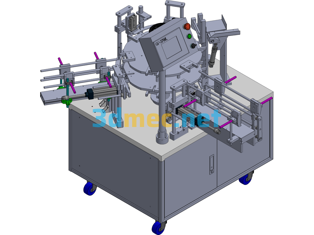 Rotary Table Vertical Automatic Cartoning Machine - 3D Model SolidWorks Free Download