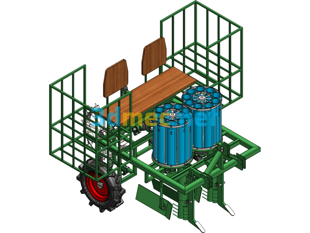 Pineapple Transplanter - 3D Model SolidWorks Free Download