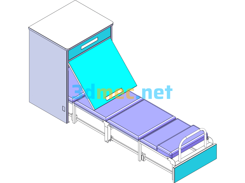 Shared Bed - 3D Model SolidWorks Free Download