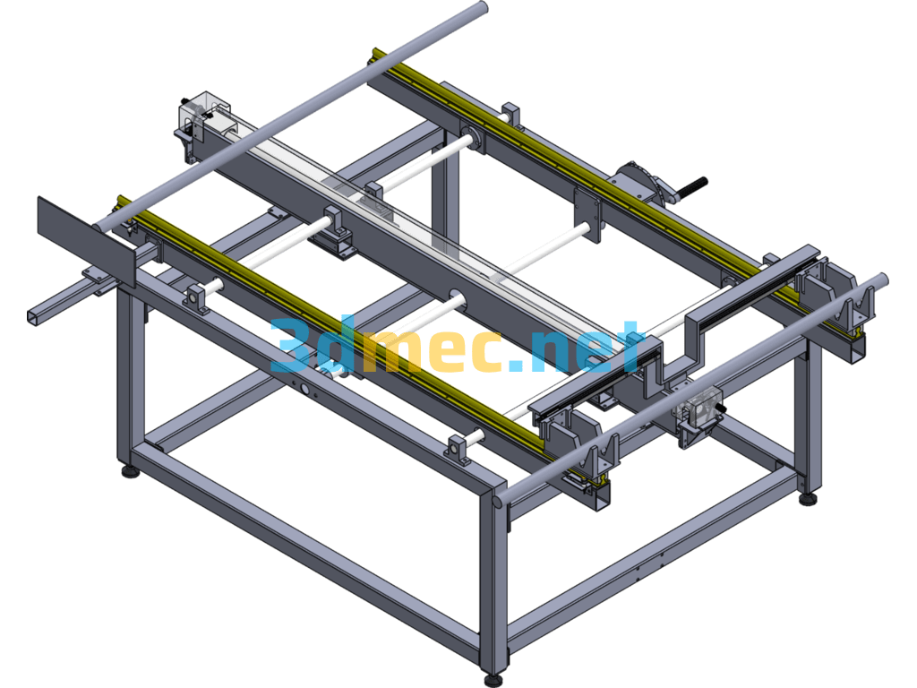 Cylinder Loading Table - 3D Model SolidWorks Free Download