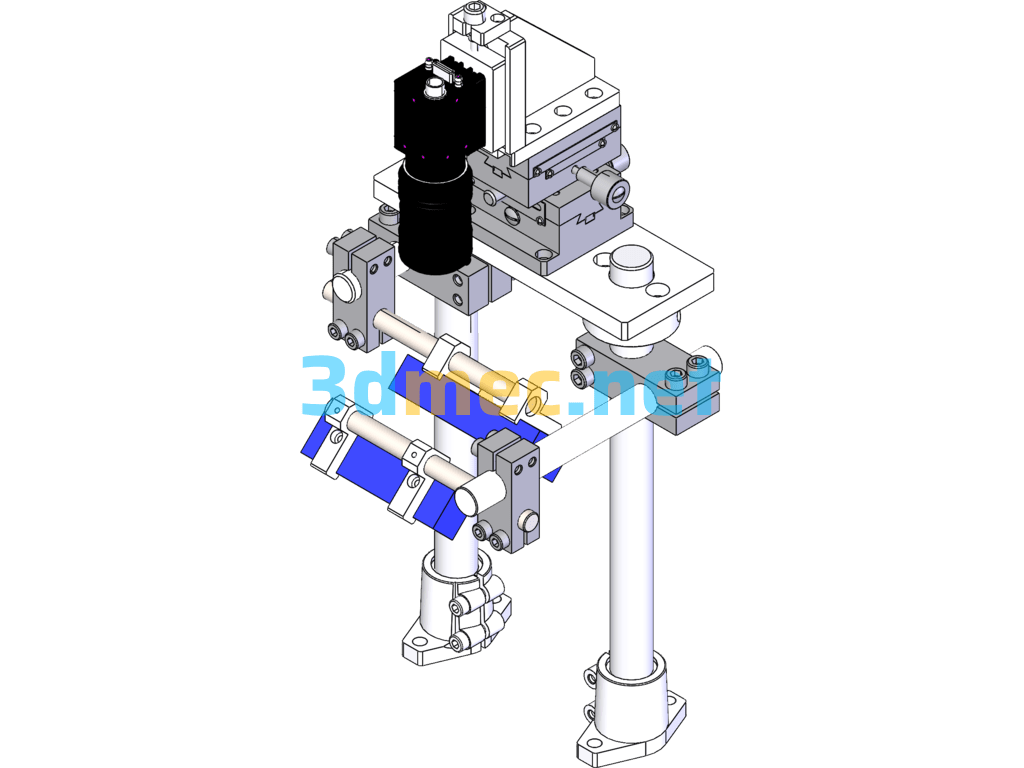 CCD Visual Inspection Components Camera Light Source Components - 3D Model SolidWorks Free Download