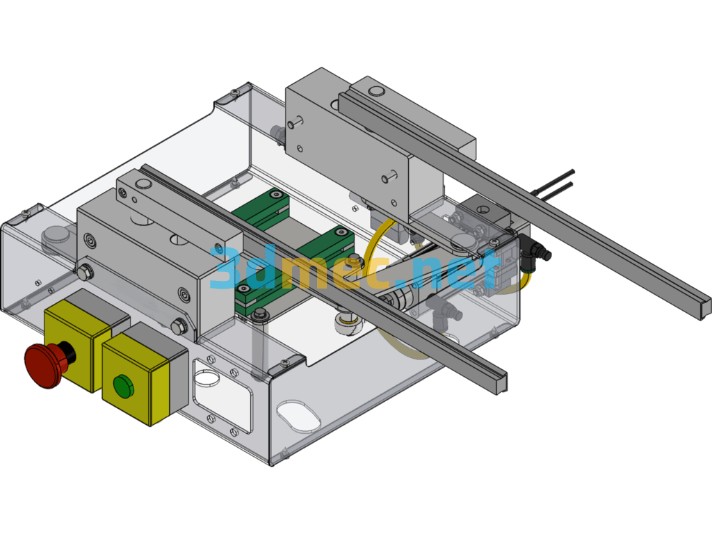 Conveyor Track Changing Mechanism Cylinder Connecting Rod Swing Mechanism - 3D Model SolidWorks Free Download