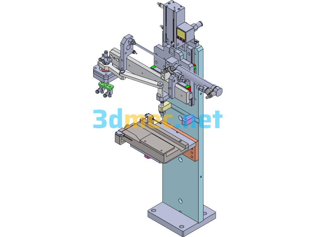 Transverse Rotation Linkage Manipulator - 3D Model SolidWorks Free Download