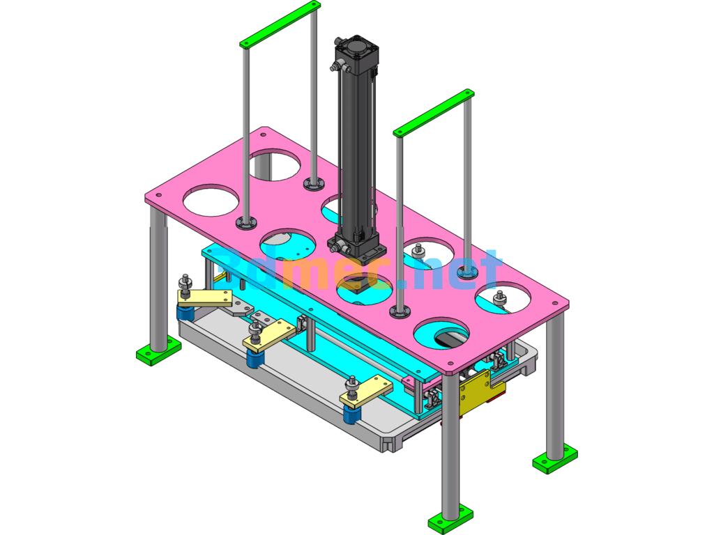 Pallet Grabbing Robot - 3D Model SolidWorks Free Download