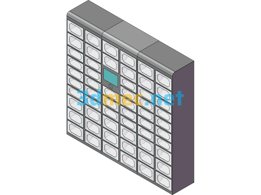 Self-Service Food Cabinet - 3D Model SolidWorks Free Download