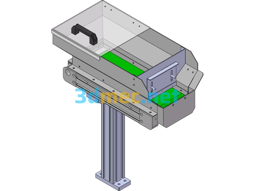 Small Conveyor Line Feeder - 3D Model SolidWorks Free Download