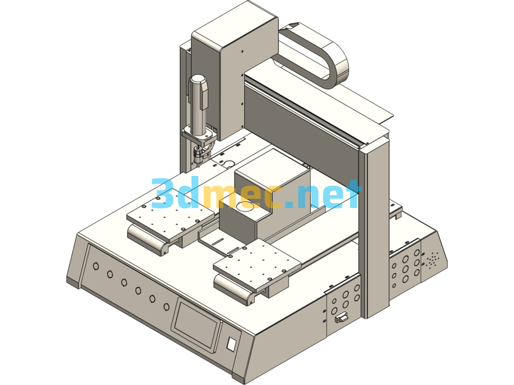 Screw Locking Machine - 3D Model SolidWorks Free Download