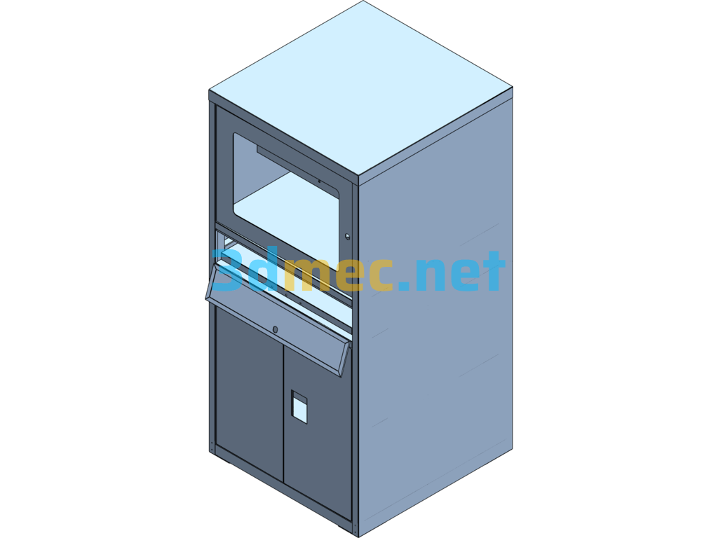 Computer Cabinet Sheet Metal Design - 3D Model SolidWorks Free Download