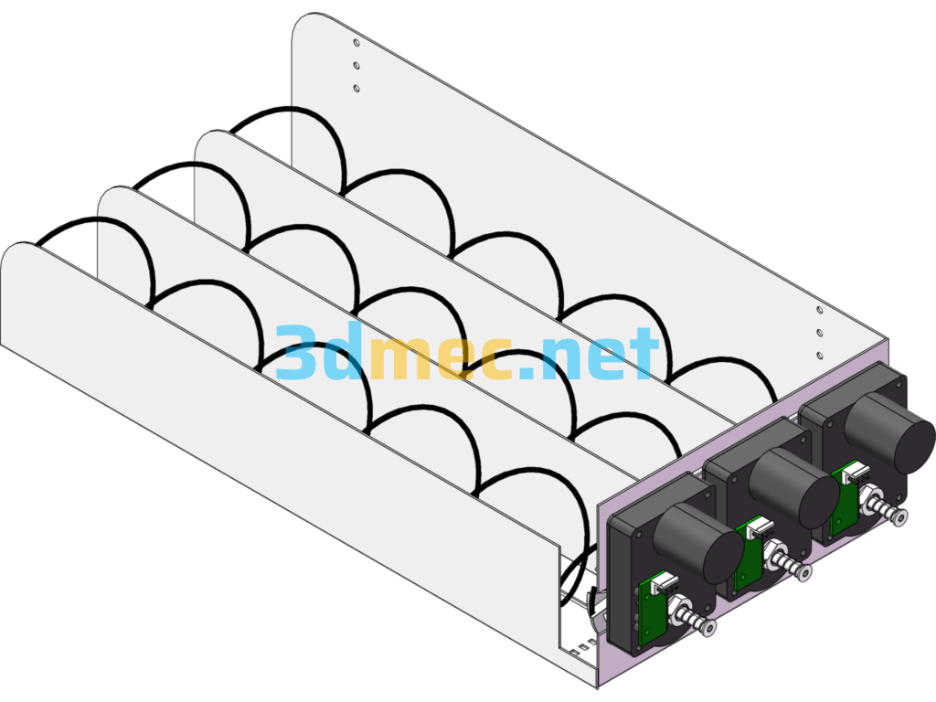 Vending Machine Aisle - 3D Model SolidWorks Free Download