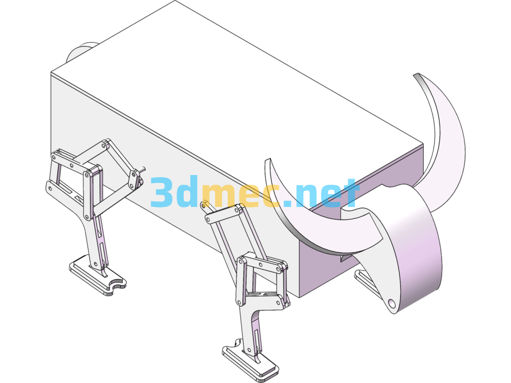 Wooden Ox And Horse Model - 3D Model SolidWorks Free Download