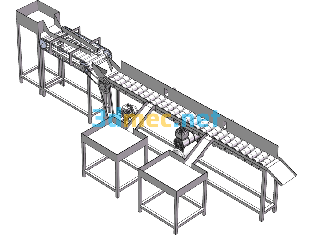 Apple Grading And Screening Equipment - 3D Model SolidWorks Free Download