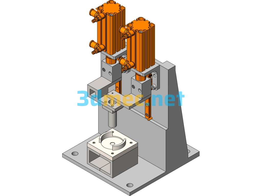 Stamping Equipment Mechanism - 3D Model SolidWorks Free Download