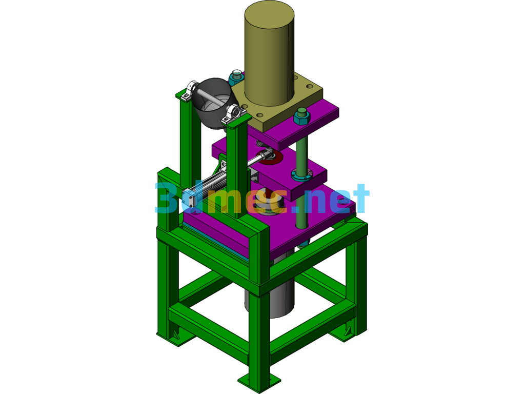 Automatic Feeding Press - 3D Model SolidWorks Free Download