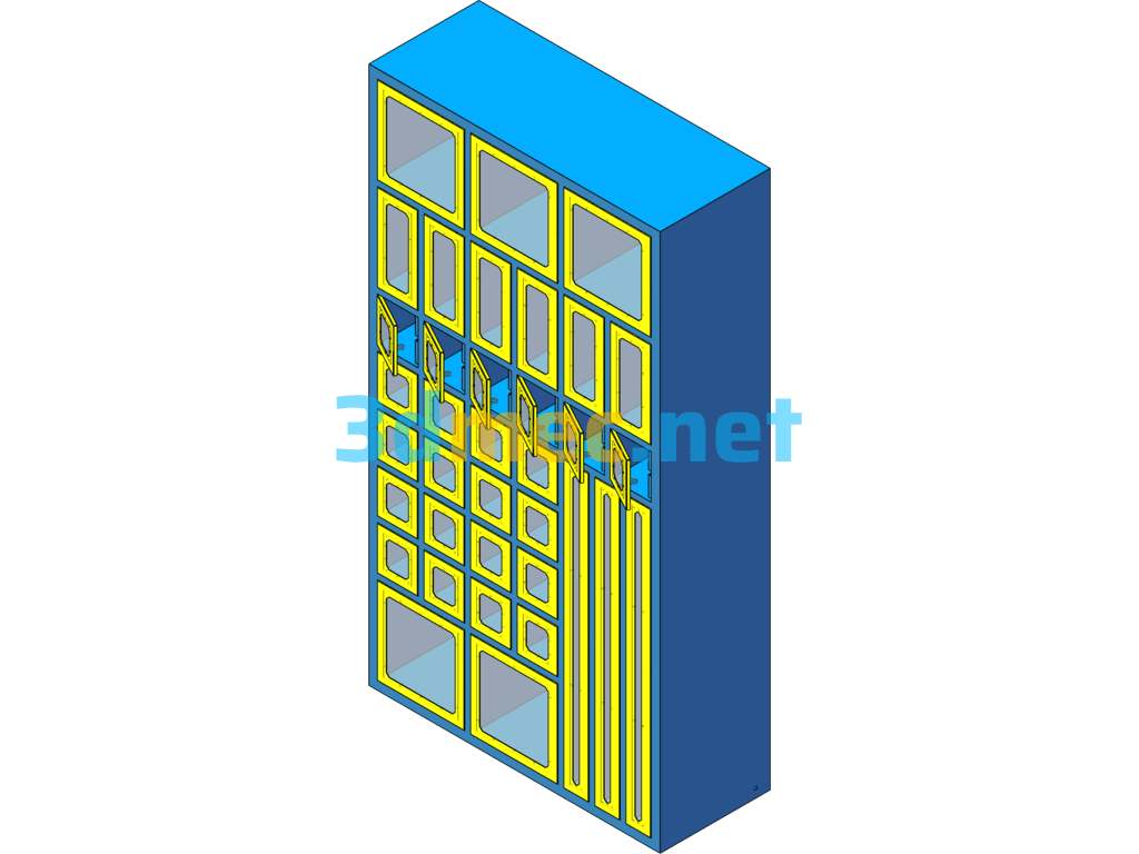 Smart Supermarket Vending Machine - 3D Model SolidWorks Free Download