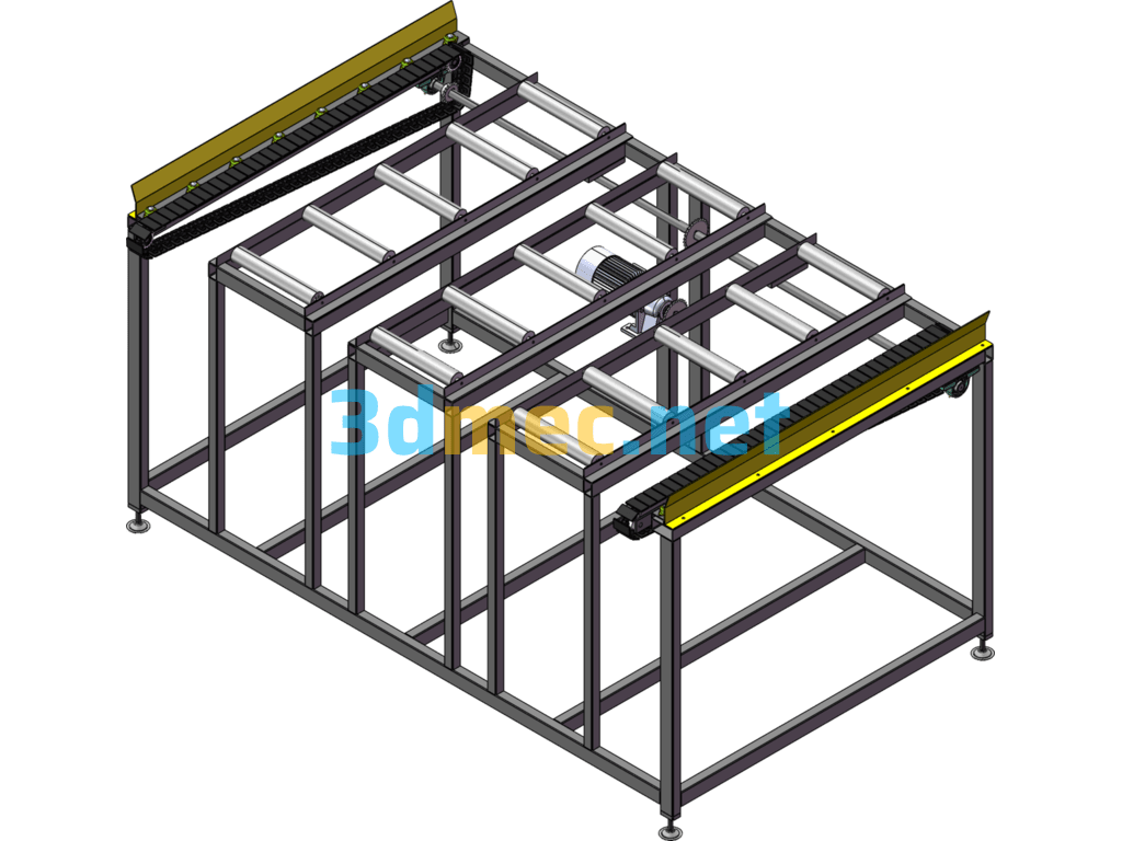 Cooling Board Line-Board Rack - 3D Model SolidWorks Free Download