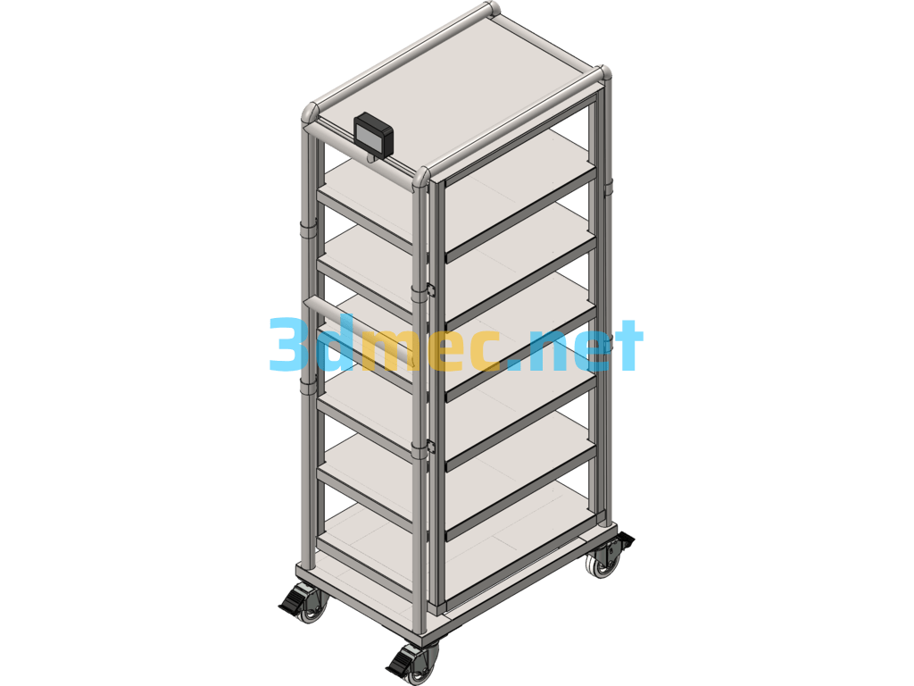 Shelf Electronic Scale - 3D Model SolidWorks Free Download