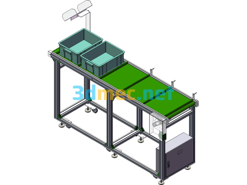 Material Receiving Line - 3D Model SolidWorks Free Download