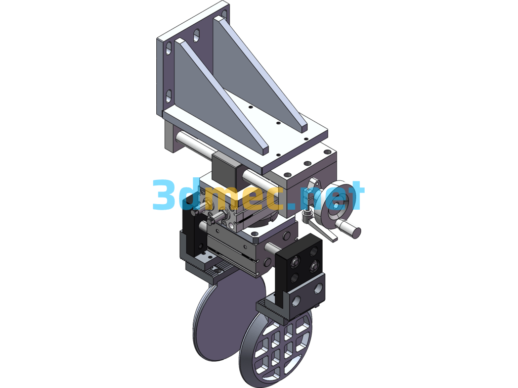 Pneumatic Flip Mechanism - 3D Model SolidWorks Free Download