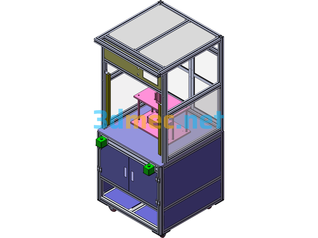 Injection Molding Hot Cutting Machine - 3D Model SolidWorks Free Download